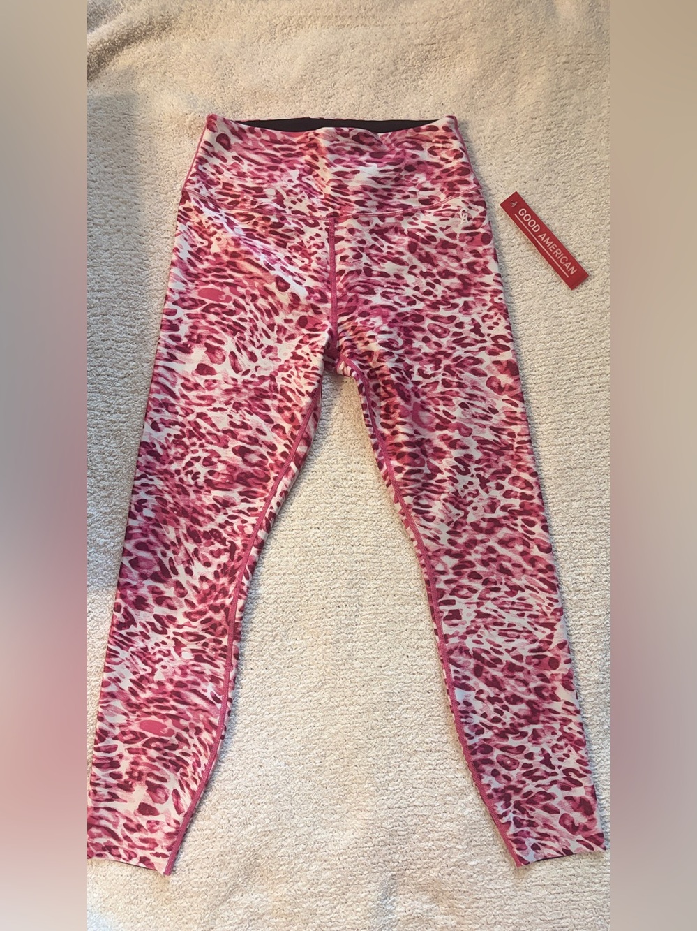 Good American Active Wear Women’s Magenta Leopard-Print - Picture 3 of 8